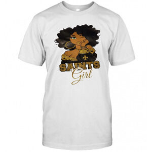 New Orleans Saints Football Black Girl Shirt T-Shirt